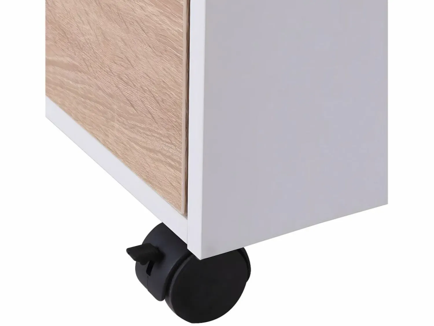 Best Homcom Armario archivador móvil roble y blanco 40x50x57,5 cm Multicolor