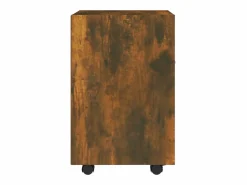 Hot vidaxl Armario auxiliar ruedas contrachapado roble ahumado 33x38x60 cm Color natural claro