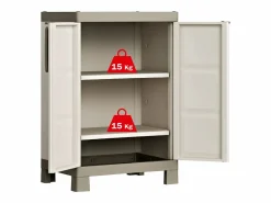 New Keter Armario bajo almacenaje Excellence y taupe 97 cm Beige