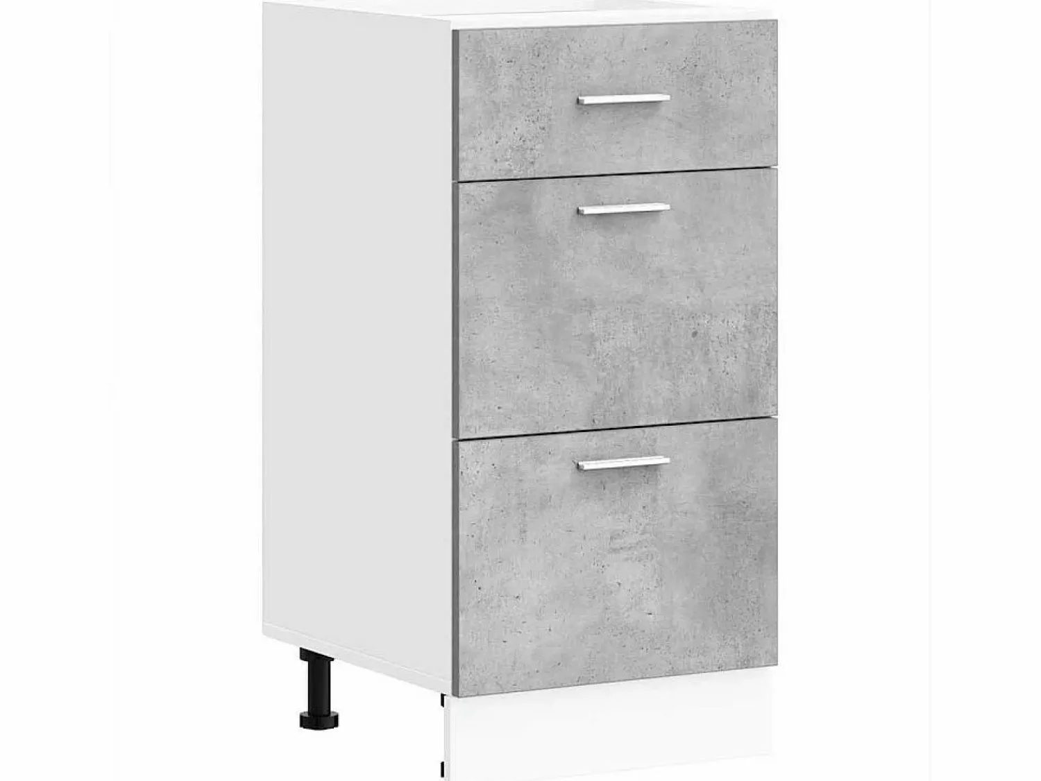 vidaxl Armario bajo "Lyon" Hormigón 40x46x81,5 cm Madera de ingeniería Gris