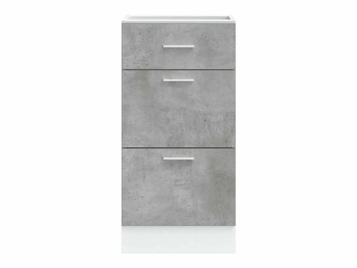 vidaxl Armario bajo "Lyon" Hormigón 40x46x81,5 cm Madera de ingeniería Gris