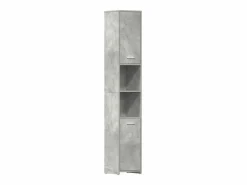 Online vidaxl Armario baño madera contrachapada hormigón 30x30x183,5 cm Gris