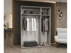 Sale Armario Bari 1 con puertas batientes 202/150/52 3 puertas Armario Abierto, Vestidor