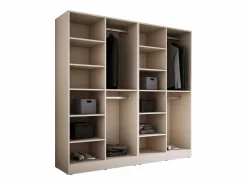 Armario: Beige Arena / Vidrio Antisol, 200 x 200 x 51 cm
