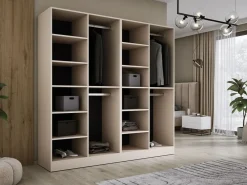 Armario: Beige Arena / Vidrio Antisol, 200 x 200 x 51 cm