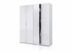 duehome Armario Belar 4 puertas Blanco Brillo