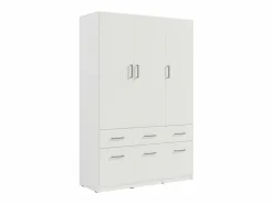 New Armario BELOMY de 3 puertas y 6 cajones, 136 cm de ancho, en color Armario