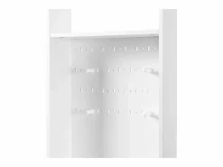 Clearance Armario con 3 cajones, 1 puerta, 4 ganchos y tablero perforado, 100 x 35 x 180 cm Armario De Entrada