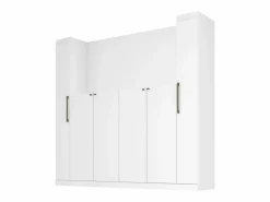 Vente-unique Armario cabecero L206 cm con almacenamiento en color - ANTERO