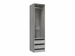 Clearance Armario con cajones contrachapado sonoma 50x50x200 cm ES932709 Armario Abierto, Vestidor