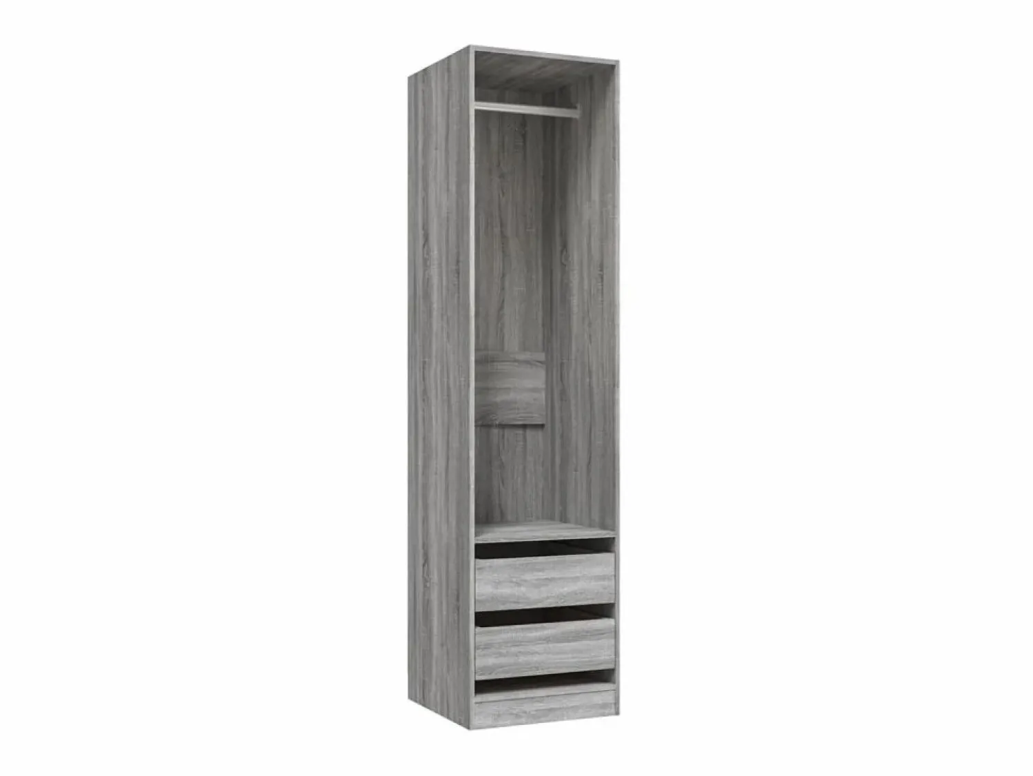 Clearance Armario con cajones contrachapado sonoma 50x50x200 cm ES932709 Armario Abierto, Vestidor