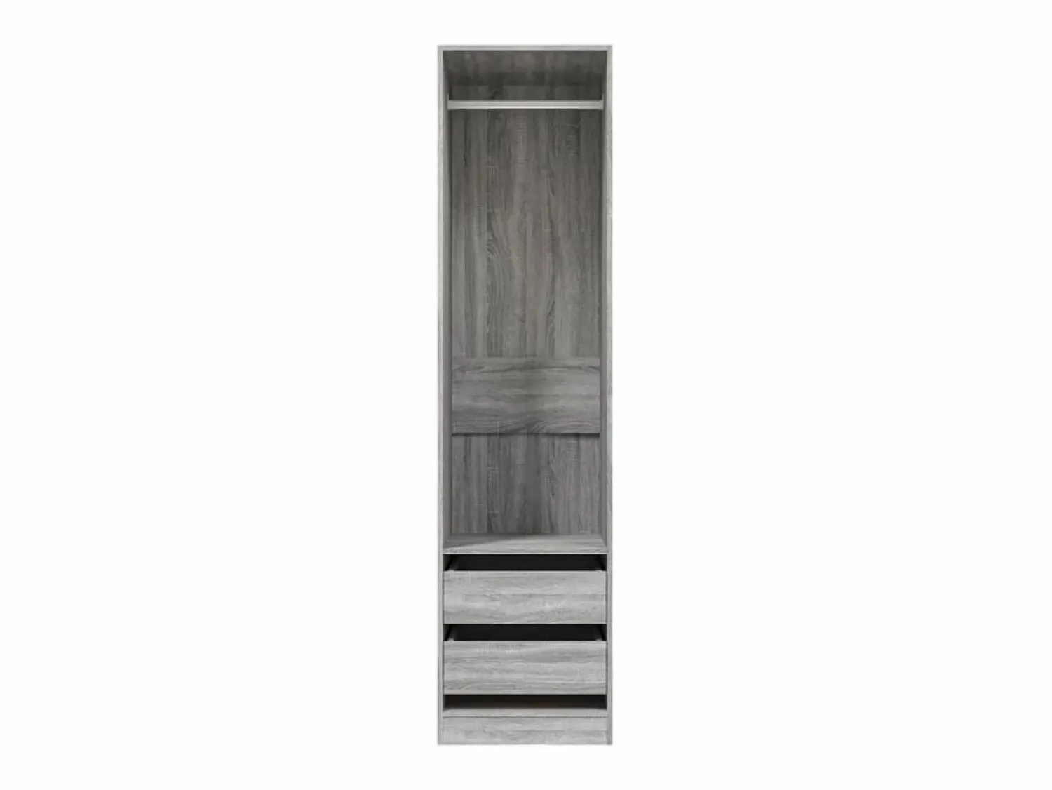 Clearance Armario con cajones contrachapado sonoma 50x50x200 cm ES932709 Armario Abierto, Vestidor