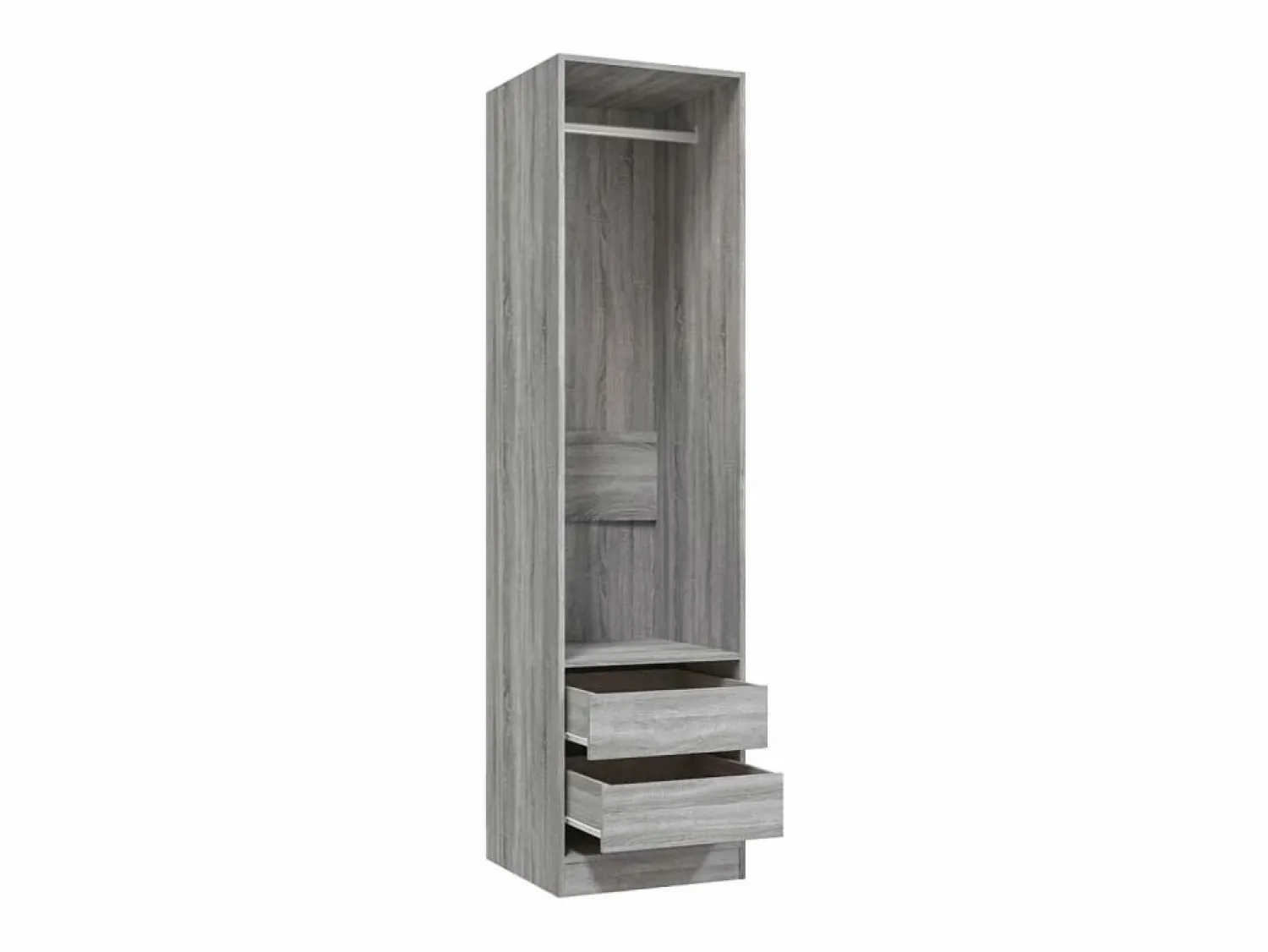 Clearance Armario con cajones contrachapado sonoma 50x50x200 cm ES932709 Armario Abierto, Vestidor