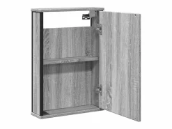 Clearance Armario con espejo de baño madera Sonoma 42x12x60 cm ES183056 Mueble De Pared Para Baño