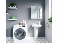 Vicco Armario con espejo para baño 60x20x68 roy