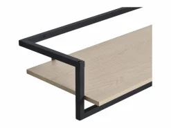 Armario con estante de pared de madera y metal Etan