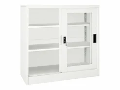 vidaxl Armario con puerta corredera acero 90x40x90 cm