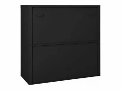 vidaxl Armario con puerta corredera acero antracita 90x40x90 cm Gris antracita