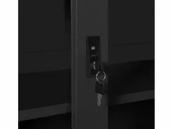 vidaxl Armario con puerta corredera acero antracita 90x40x90 cm Gris antracita