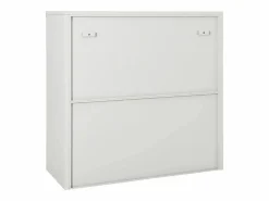 Discount Armario con puerta corredera claro acero 90x40x90 cm Armario Oficina
