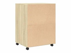 Armario con ruedas de roble Sonoma 60x48x81 cm madera de ingeniería