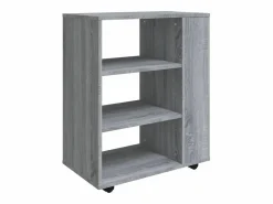 Best Armario con ruedas madera contrachapada Sonoma 60x35x75 cm Cajonera De Escritorio