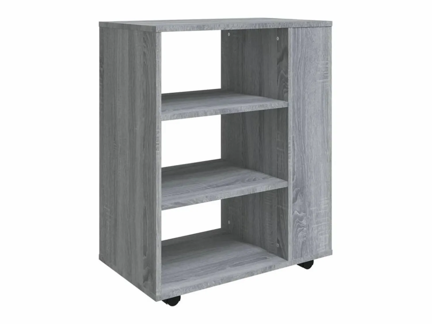 Best Armario con ruedas madera contrachapada Sonoma 60x35x75 cm Cajonera De Escritorio
