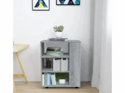 Best Armario con ruedas madera contrachapada Sonoma 60x35x75 cm Cajonera De Escritorio