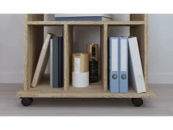 vidaxl Armario con ruedas madera contrachapada roble Sonoma 60x45x60cm