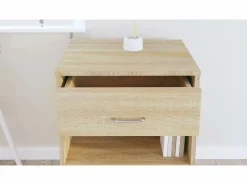 Hot Armario con ruedas madera contrachapada roble Sonoma 46x36x59cm Cajonera De Escritorio