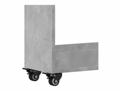 Online vidaxl Armario con ruedas madera ingeniería hormigón 60x22x79 cm Gris