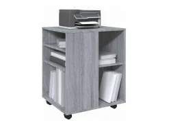 Discount Armario con ruedas madera contrachapada Sonoma 60x53x72 cm Cajonera De Escritorio