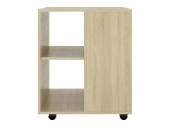 Outlet Armario con ruedas madera contrachapada roble Sonoma 60x53x72cm Cajonera De Escritorio