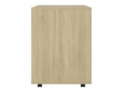 Outlet Armario con ruedas madera contrachapada roble Sonoma 60x53x72cm Cajonera De Escritorio