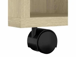 Outlet Armario con ruedas madera contrachapada roble Sonoma 60x53x72cm Cajonera De Escritorio