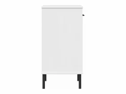Clearance Clicnbuy Armario consola patas de metal madera maciza pino OSLO Blanco