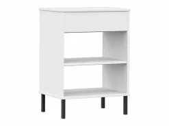 Clearance Clicnbuy Armario consola patas de metal madera maciza pino OSLO Blanco