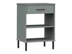 Clicnbuy Armario consola patas de metal madera maciza pino OSLO