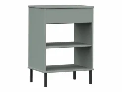 Clicnbuy Armario consola patas de metal madera maciza pino OSLO