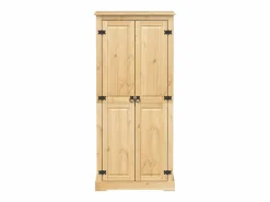 Discount Armario Corona madera maciza de pino 76x50x170 cm ES412117 Armario Abierto, Vestidor