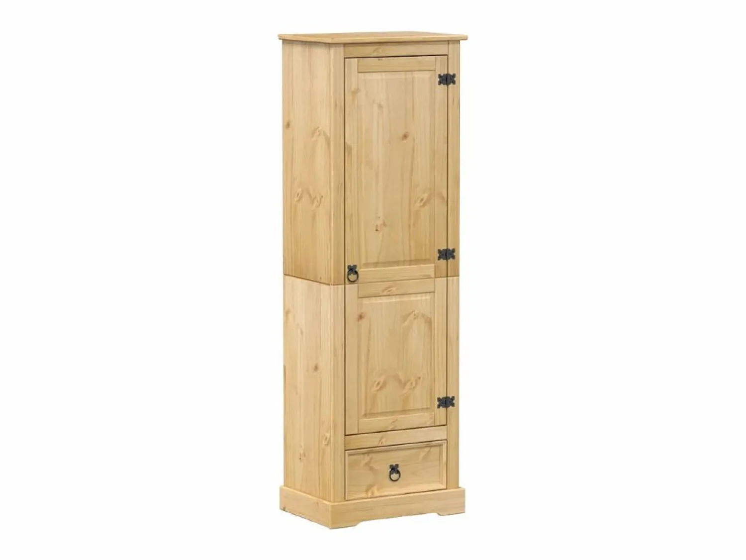 Clearance Armario Corona madera maciza de pino 55x38x170 cm ES547877 Marru00f3n