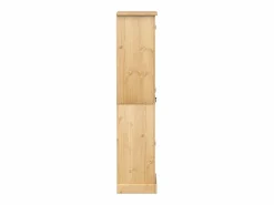 Clearance Armario Corona madera maciza de pino 55x38x170 cm ES547877 Marru00f3n