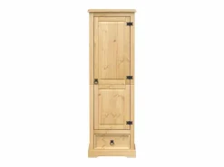 Clearance Armario Corona madera maciza de pino 55x38x170 cm ES547877 Marru00f3n