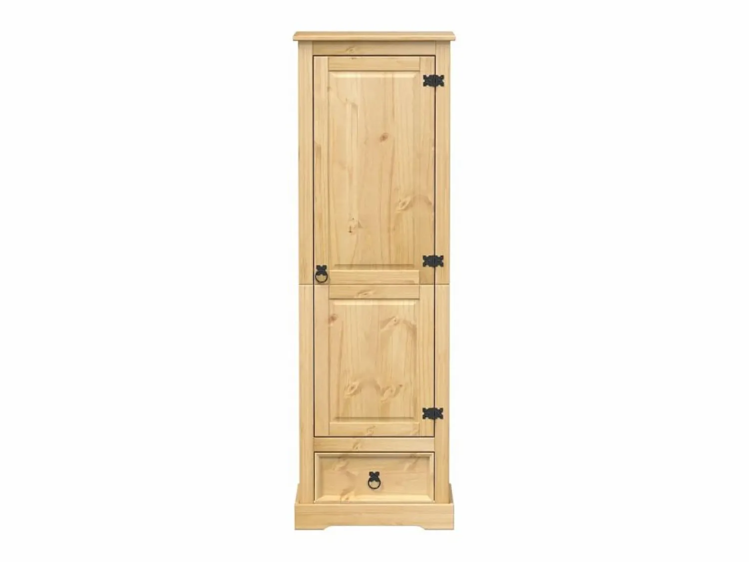 Clearance Armario Corona madera maciza de pino 55x38x170 cm ES547877 Marru00f3n