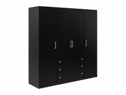 Best Armario de 4 puertas y 3 cajones, 196 cm de ancho, color - LIZANDRO Armario