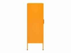 vidaxl Armario de almacenaje mostaza 80x35x101,5 cm Acero