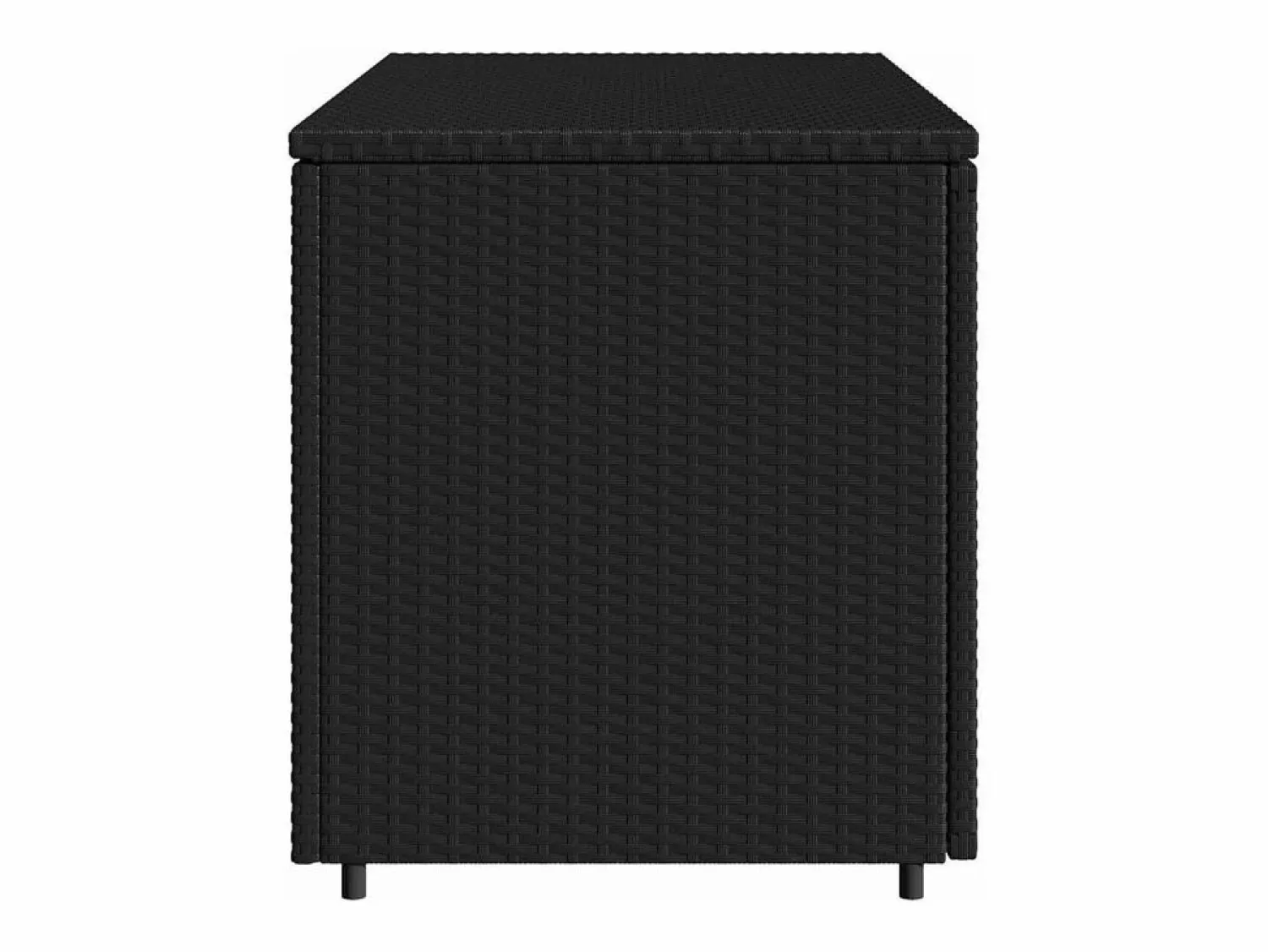 Discount vidaxl Armario de almacenaje de jardín ratán PE 110x55x60,5 cm Negro