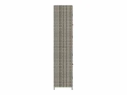Discount Armario de almacenaje de jardín ratán PE 59x40x180 cm Armario De Jardín