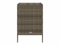 Discount vidaxl Armario de almacenaje de jardín ratán PE 55x59x80 cm Gris