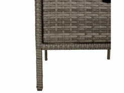 Discount vidaxl Armario de almacenaje de jardín ratán PE 55x59x80 cm Gris